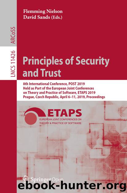 Principles of Security and Trust by Unknown