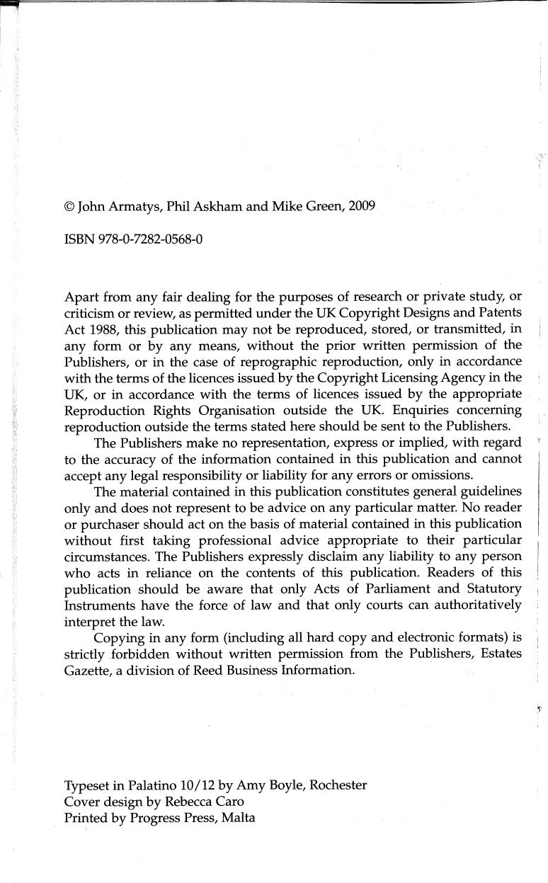 Principles of Valuation by John Armatys Phil Askham Mike Green