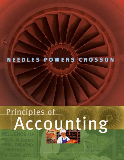 Principles of accounting by Belverd E Needles; Marian Powers; Susan V Crosson