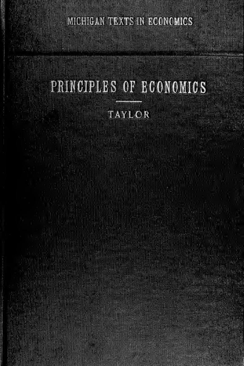 Principles of economics by Taylor Fred Manville 1855-