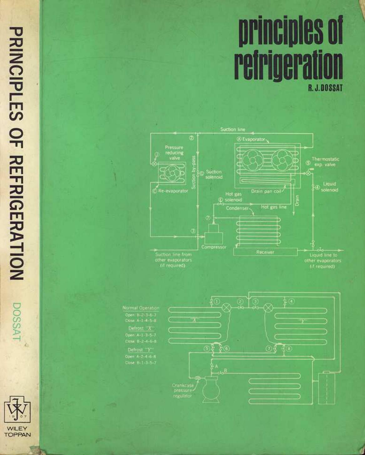 Principles of refrigeration by Roy J Dossat