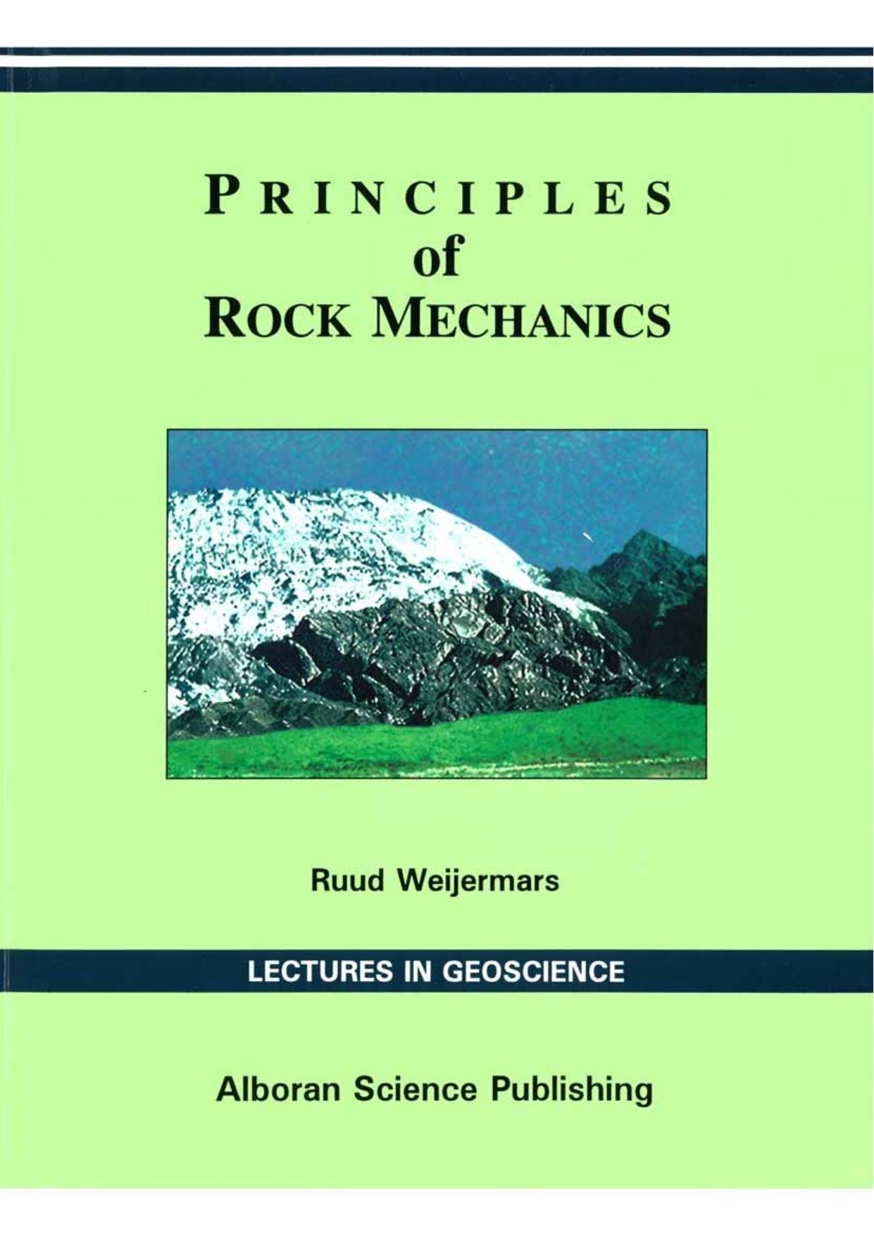 Principles of rock mechanics by Ruud Weijermars