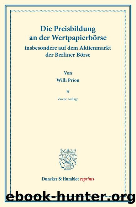 Prion by Duncker & Humblot reprints (9783428567881)