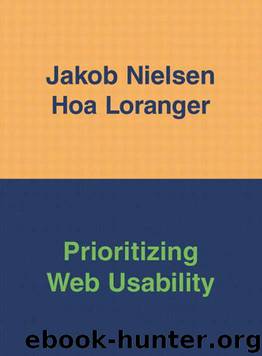 Prioritizing Web Usability by Nielsen Jakob & Loranger Hoa