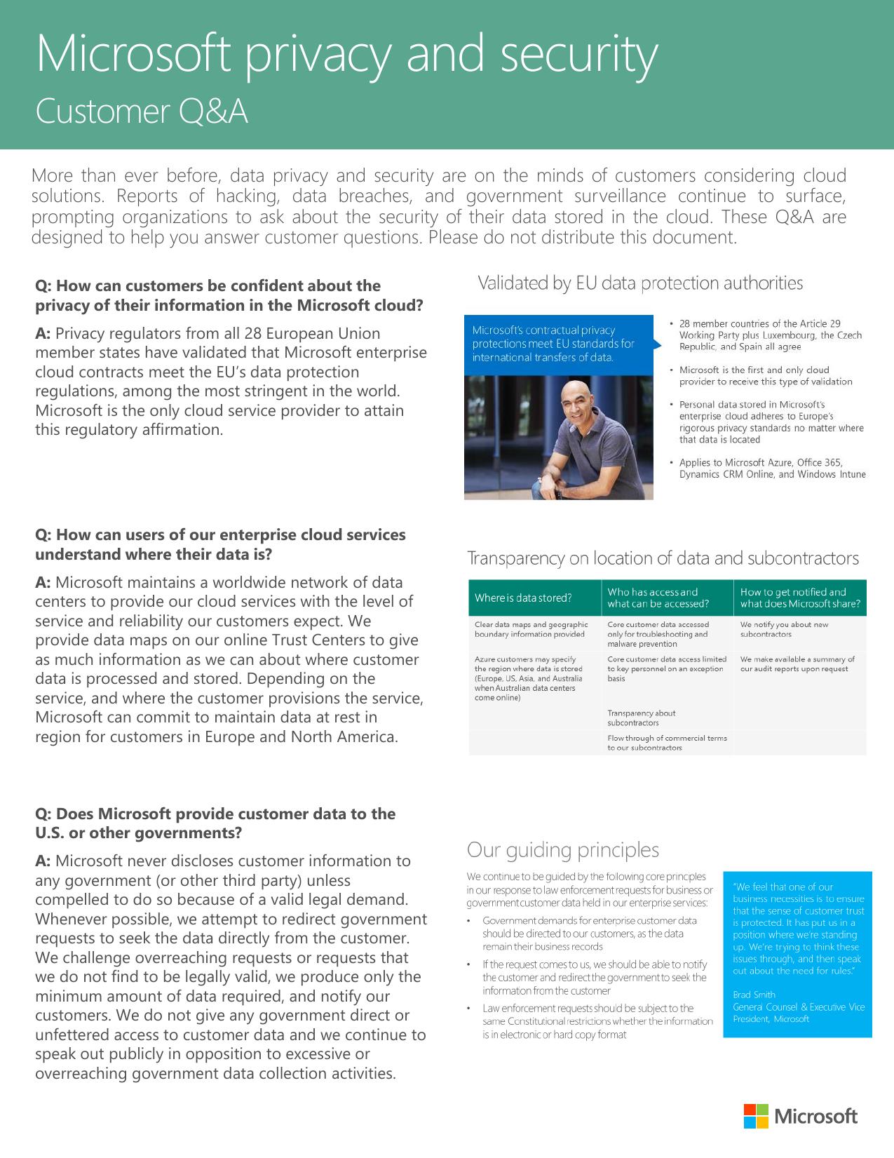 Privacy and Security Q and A by Elizabeth Rifer (Linsky Consulting)