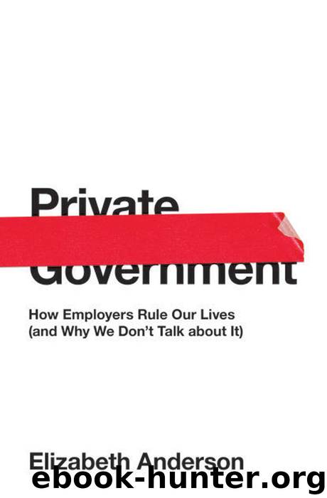 Private Government by Anderson Elizabeth;