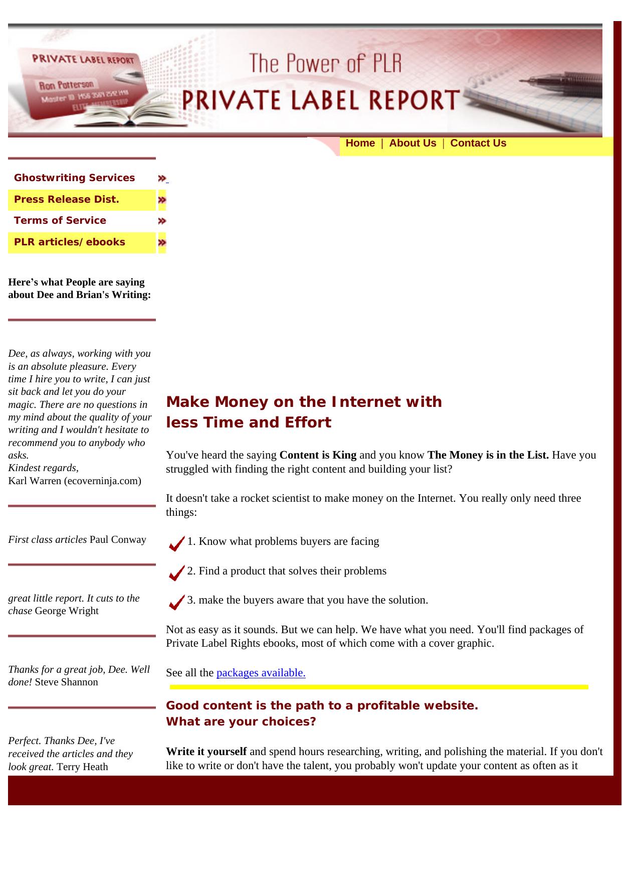 Private Label Articles, Books And Reports Membership. by Best of Kuszter's Collection