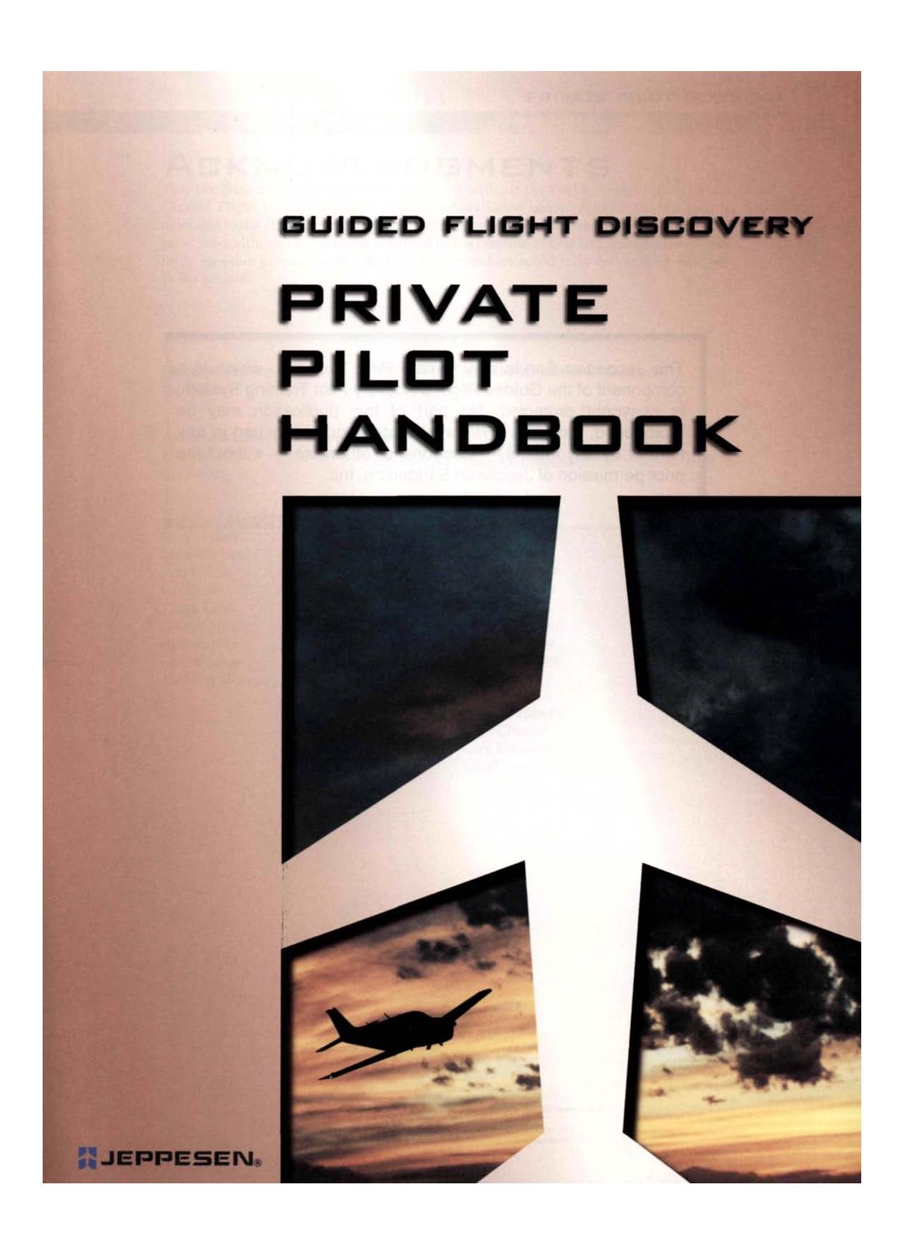 Private Pilot Manual Private Pilot Textbook by Jeppesen