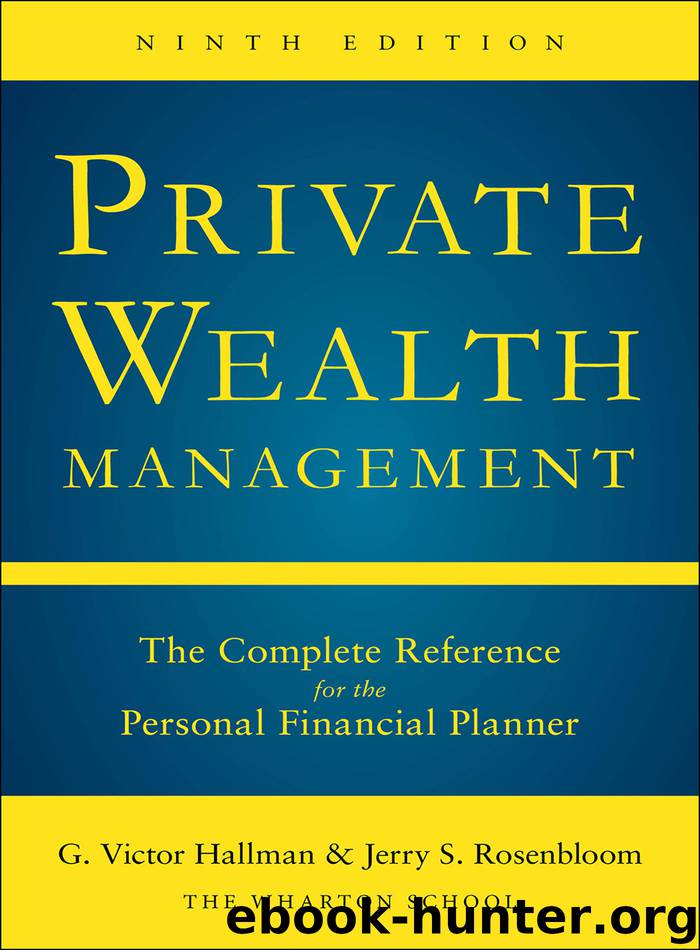 Private Wealth Management: The Complete Reference for the Personal Financial Planner, Ninth Edition by G. Victor Hallman Ph.D. J.D. & Jerry S. Rosenbloom Ph.D