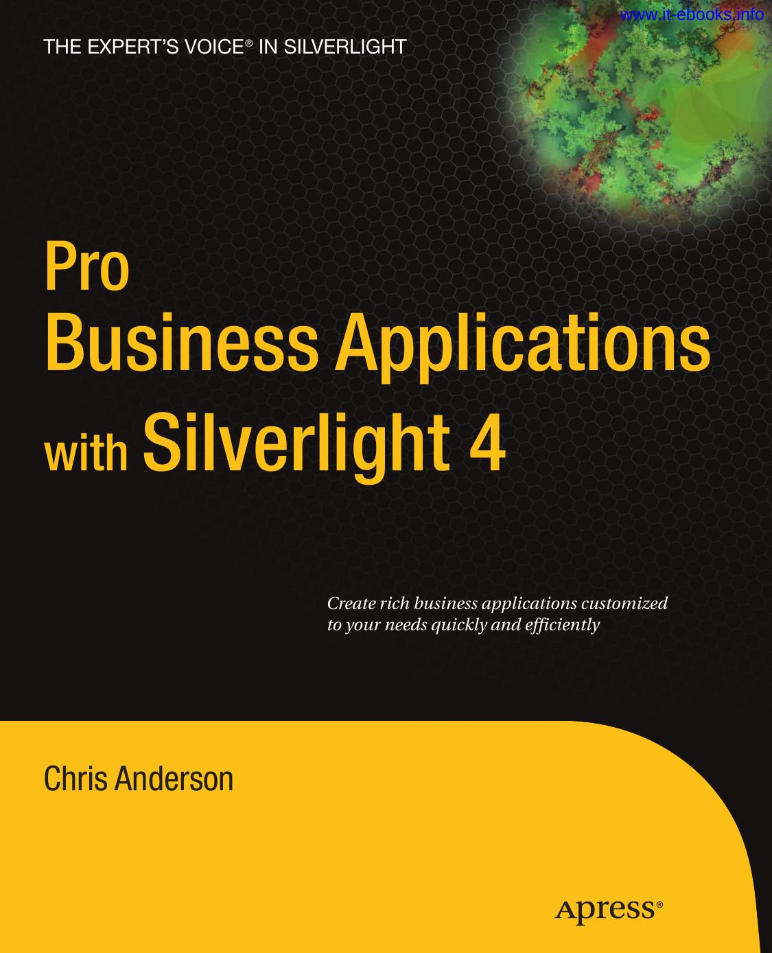 Pro Business Applications with Silverlight 4 by Unknown