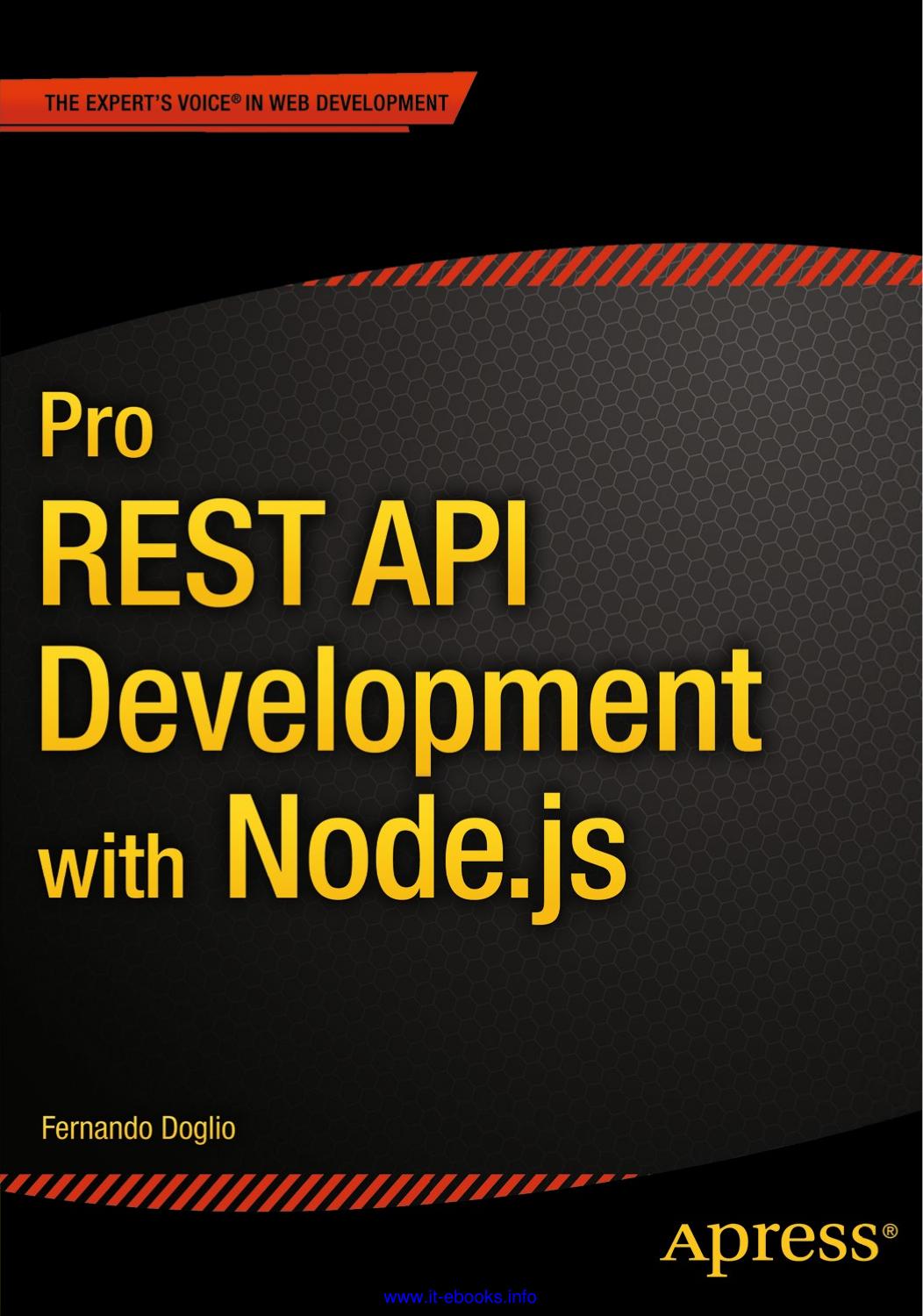 Pro REST API Development with Node.js by www.it-ebooks.info