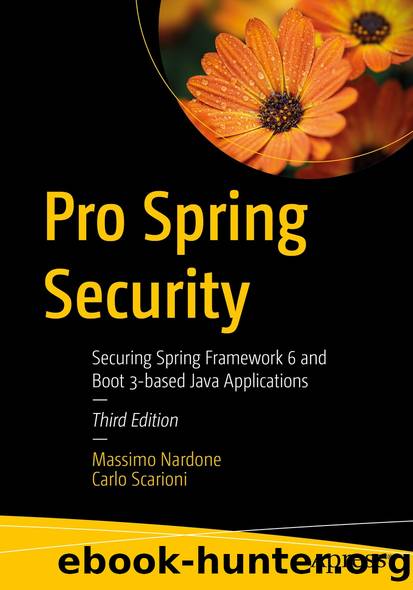 Pro Spring Security by Massimo Nardone & Carlo Scarioni