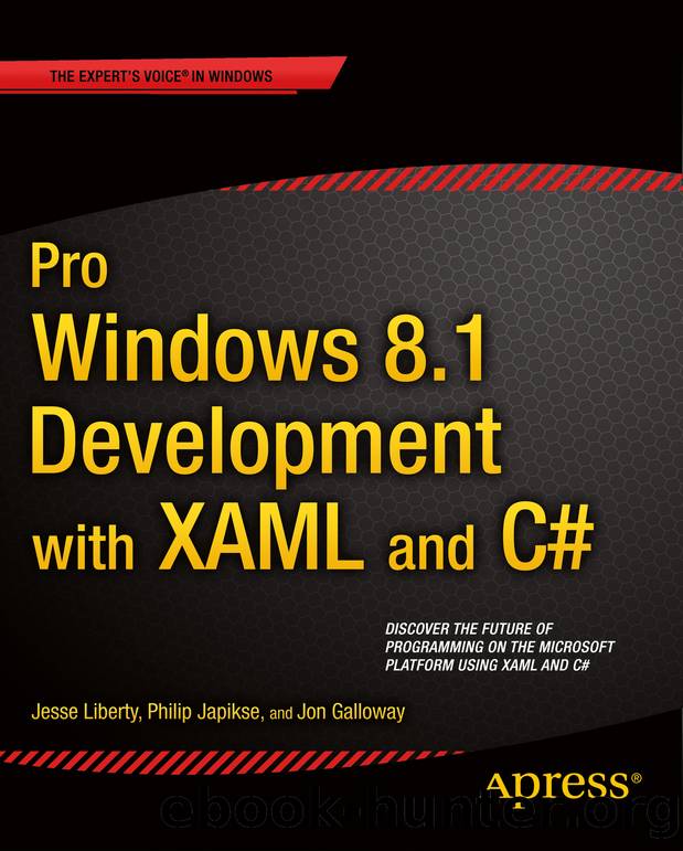Pro Windows 8.1 Development with XAML and C# by Jesse Liberty Philip Japikse & Jon Galloway