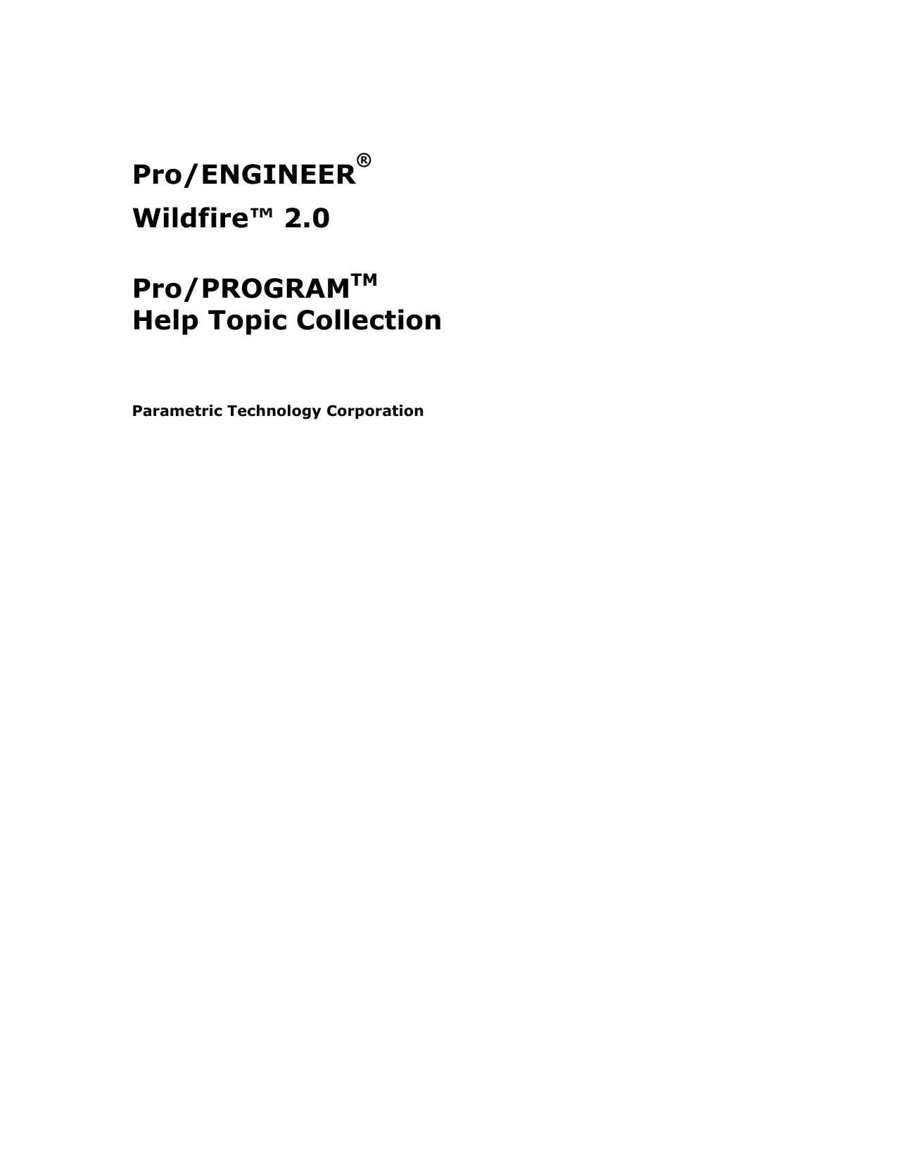 ProPROGRAM Help Topic Collection by Unknown