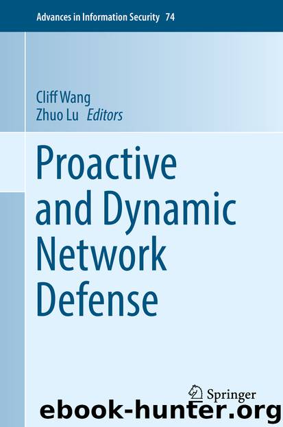Proactive and Dynamic Network Defense by Cliff Wang & Zhuo Lu
