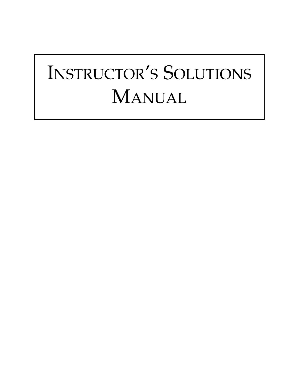 Probability and statistics. Instructor's Solutions Manual by Morris H. DeGroot Mark J. Schervish