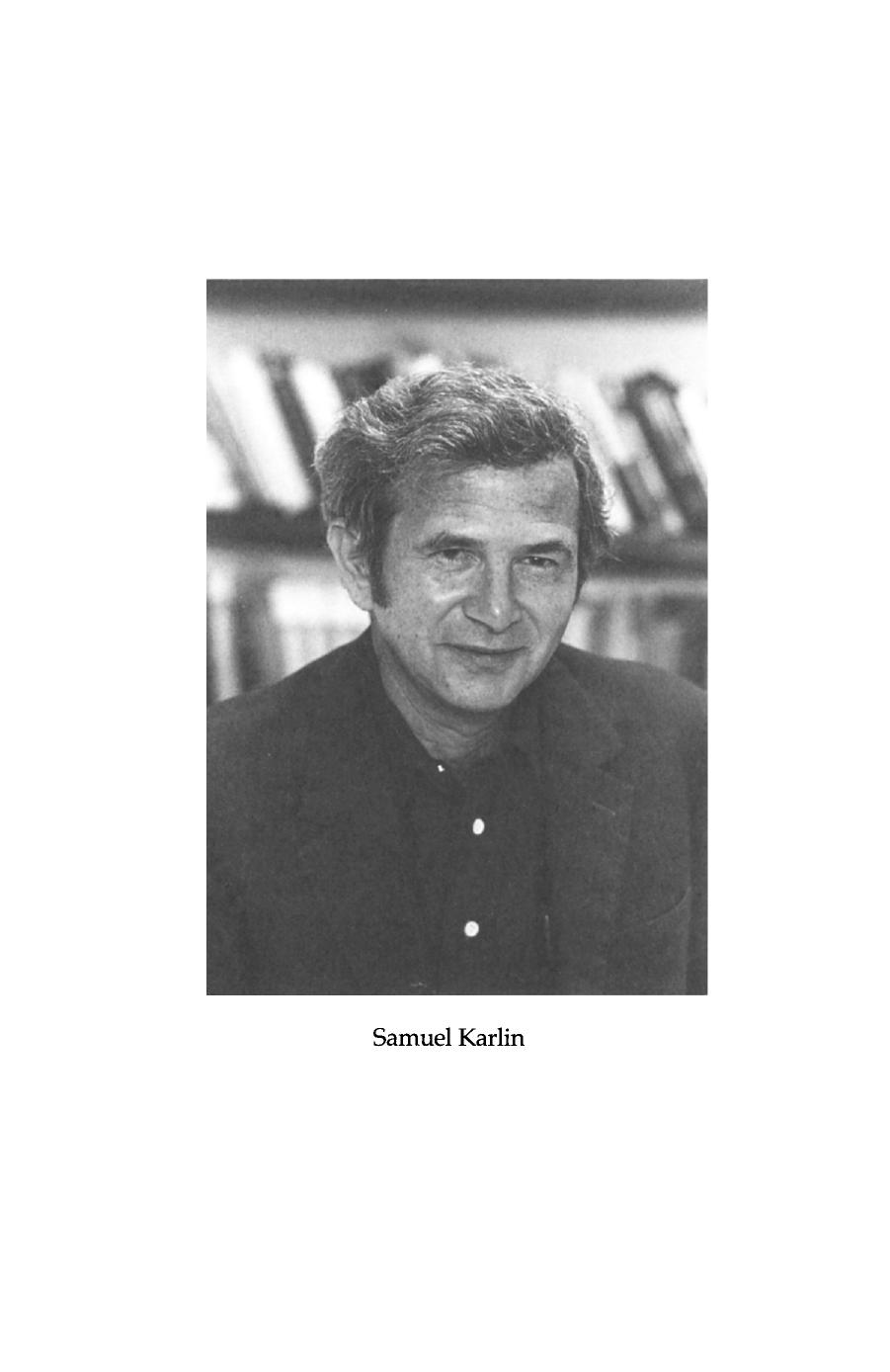 Probability, Statistics, and Mathematics. Papers in Honor of Samuel Karlin by T. W. Anderson Krishna B. Athreya Donald L. Iglehart