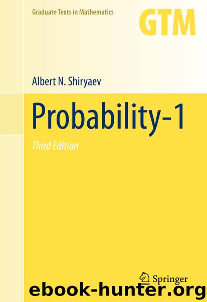 Probability-1 by Albert N. Shiryaev