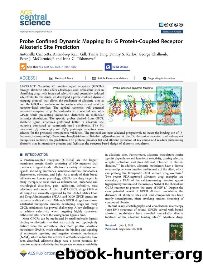Probe Confined Dynamic Mapping for G Protein-Coupled Receptor Allosteric Site Prediction by unknow