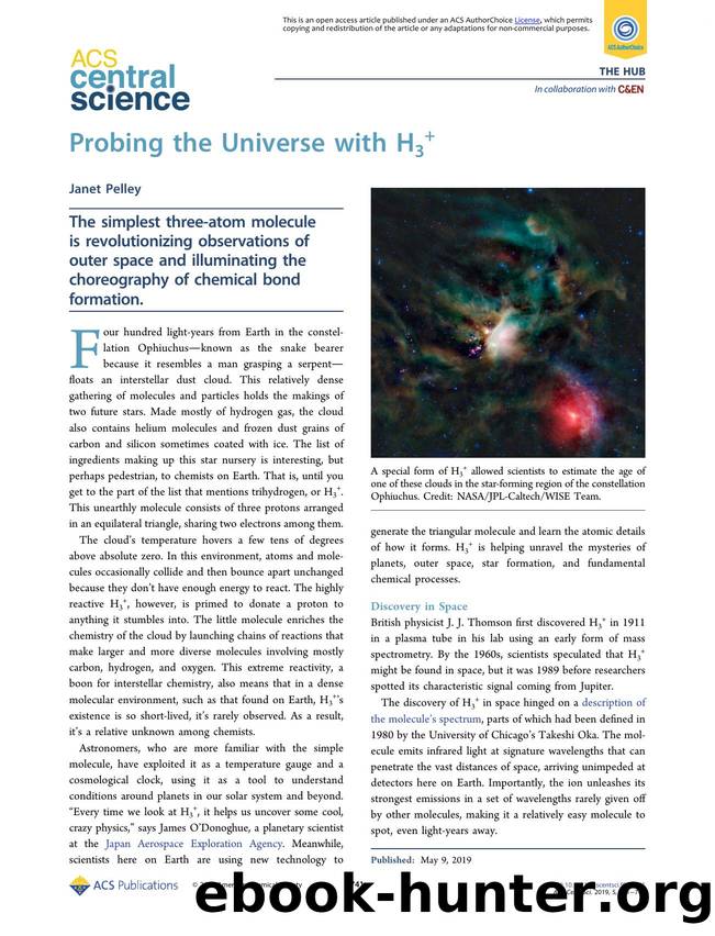 Probing the Universe with H3+ by Janet Pelley