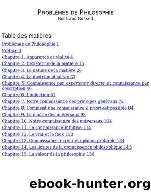 Problèmes de Philosophie by Bertrand Russell