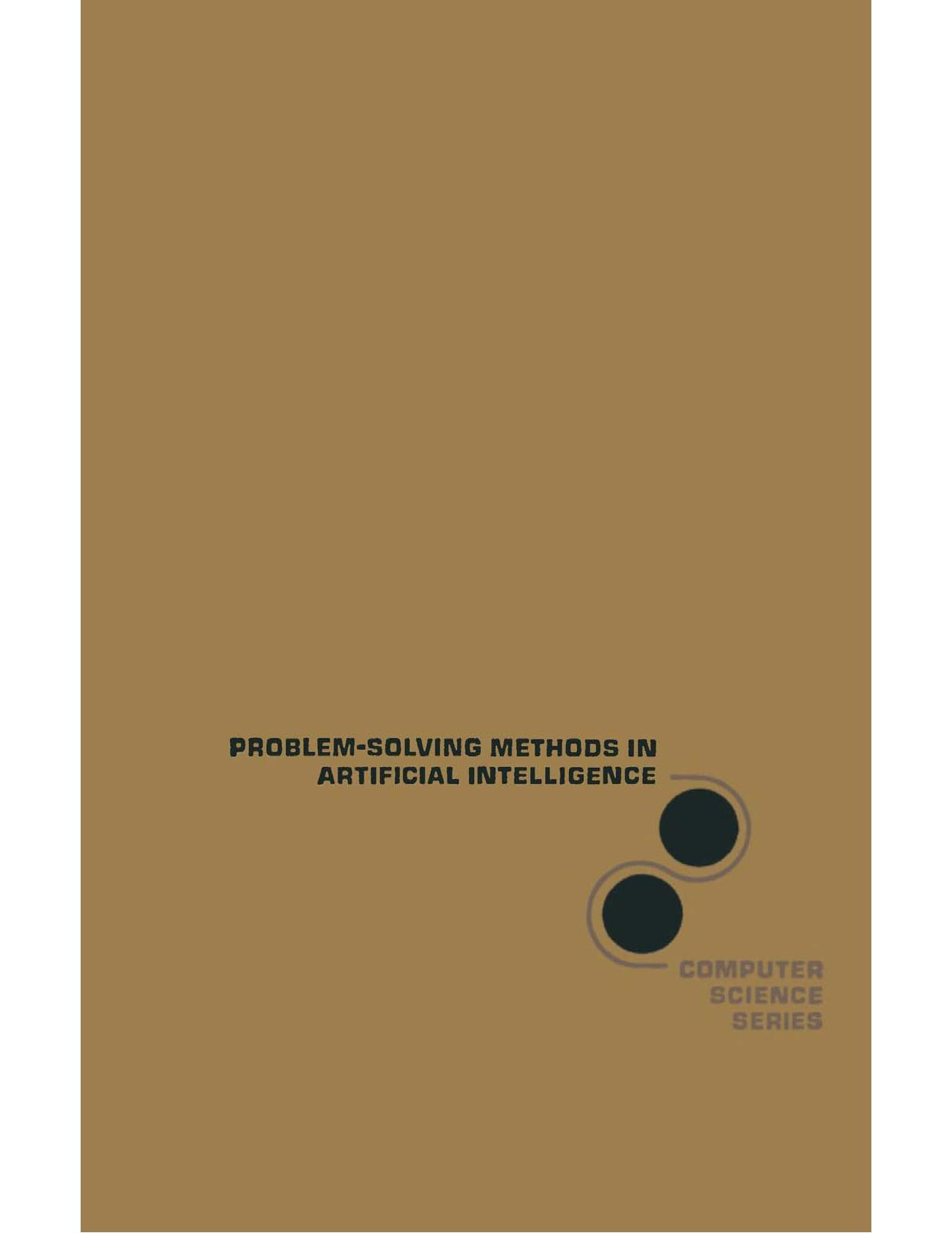 Problem-solving methods in artificial intelligence by Nils J Nilsson