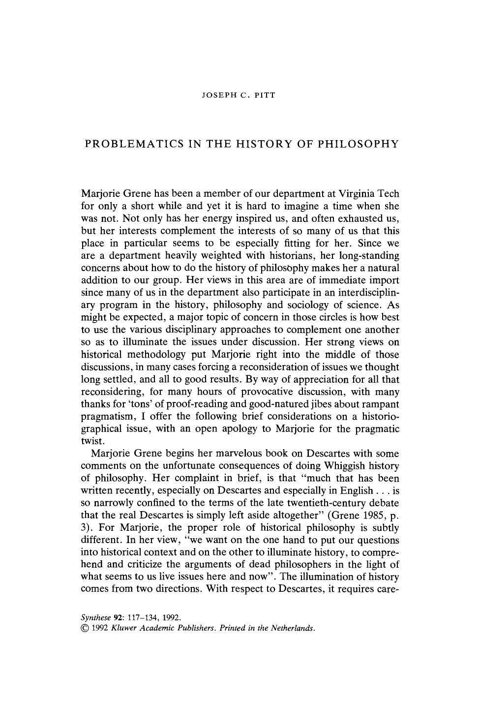 Problematics in the history of philosophy by Unknown