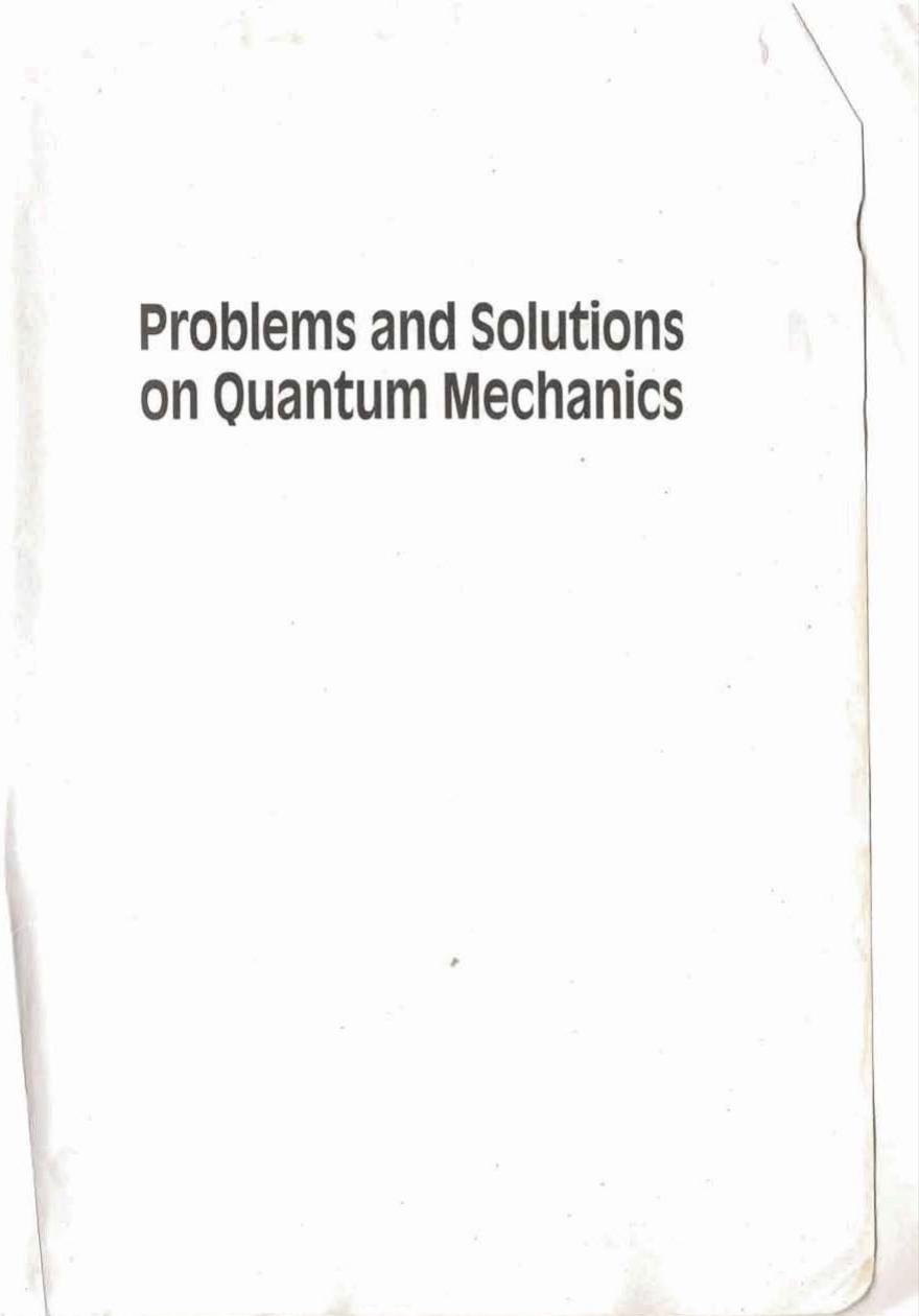 Problems and Solutions on Quantum Mechanics by Yung-Kuo Lim