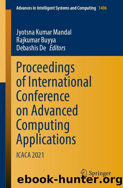 Proceedings of International Conference on Advanced Computing Applications by Unknown