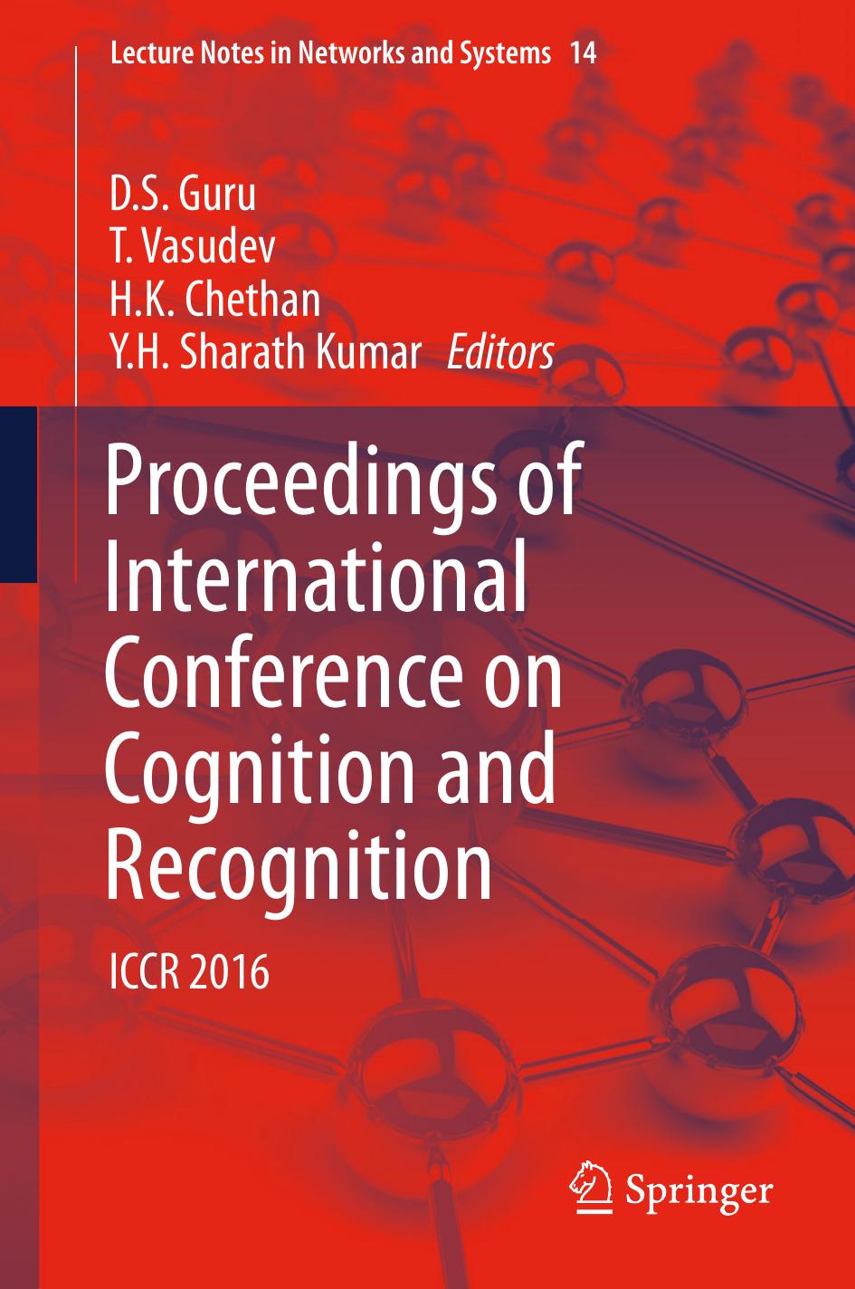 Proceedings of International Conference on Cognition and Recognition by Unknow