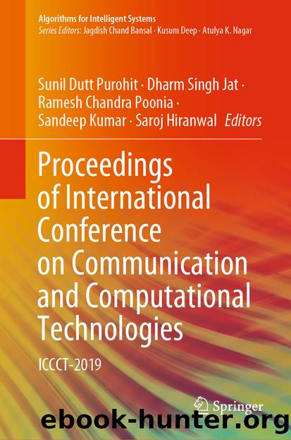 Proceedings of International Conference on Communication and Computational Technologies by Unknown