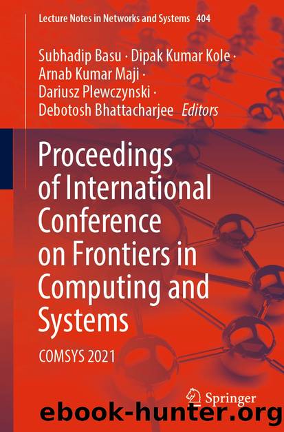 Proceedings of International Conference on Frontiers in Computing and Systems by Unknown