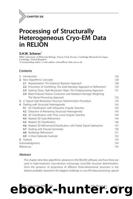 Processing of Structurally Heterogeneous Cryo-EM Data in RELION by S.H.W. Scheres