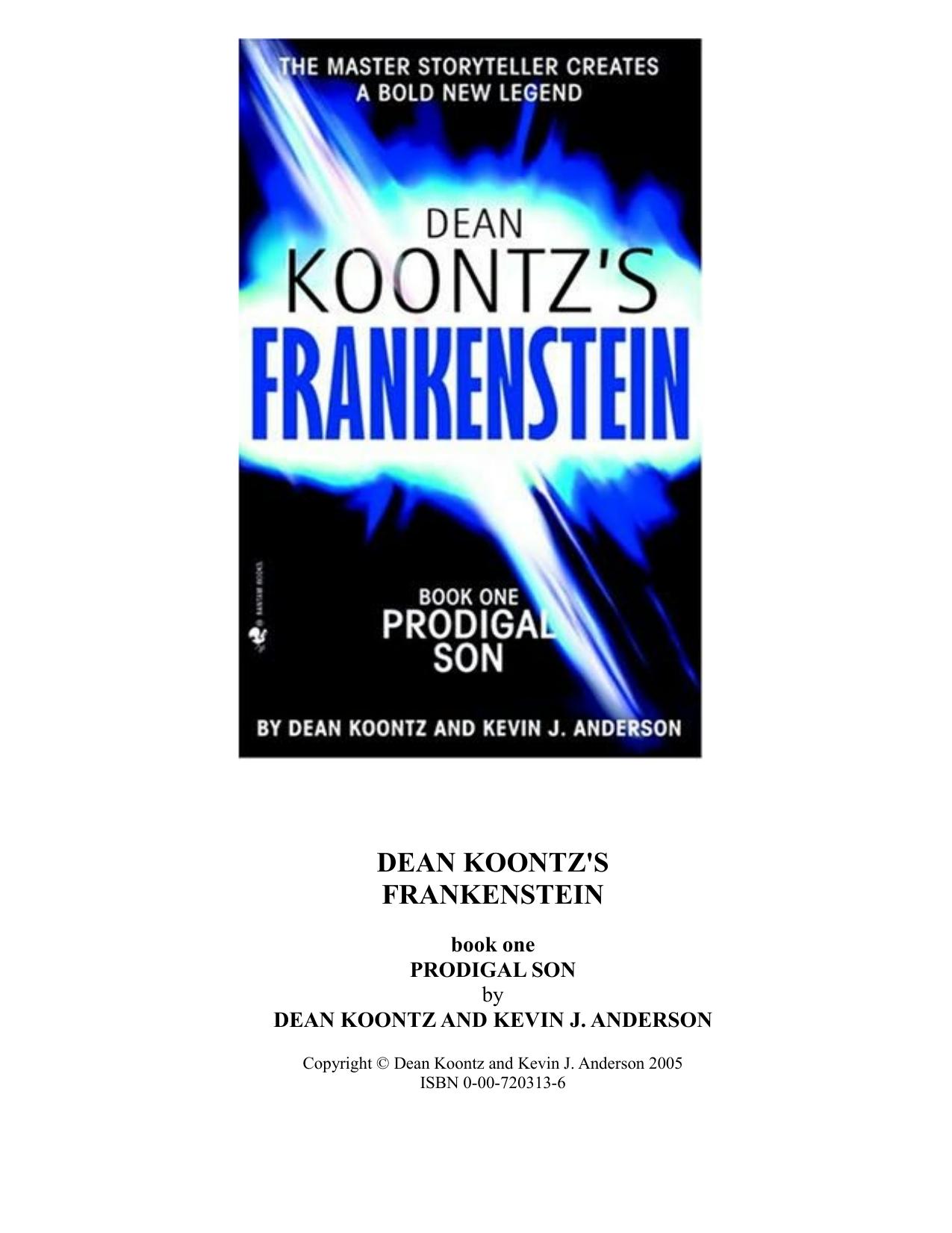 Prodigal Son by Dean Koontz Kevin J. Anderson