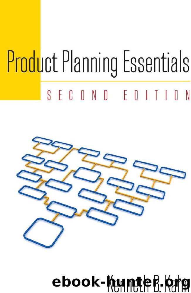 Product Planning Essentials by Kahn Kenneth B.;