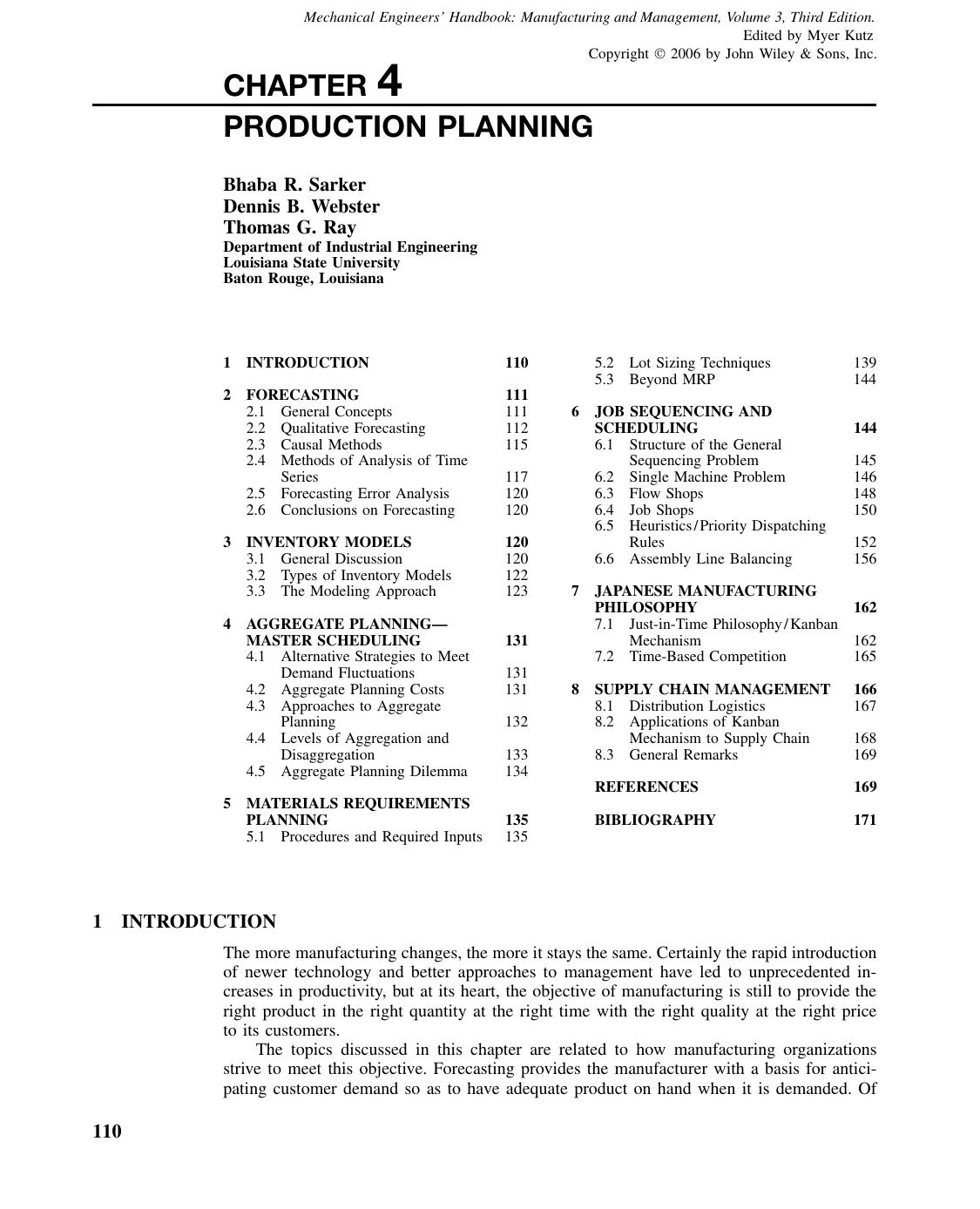 Production Planning by penta