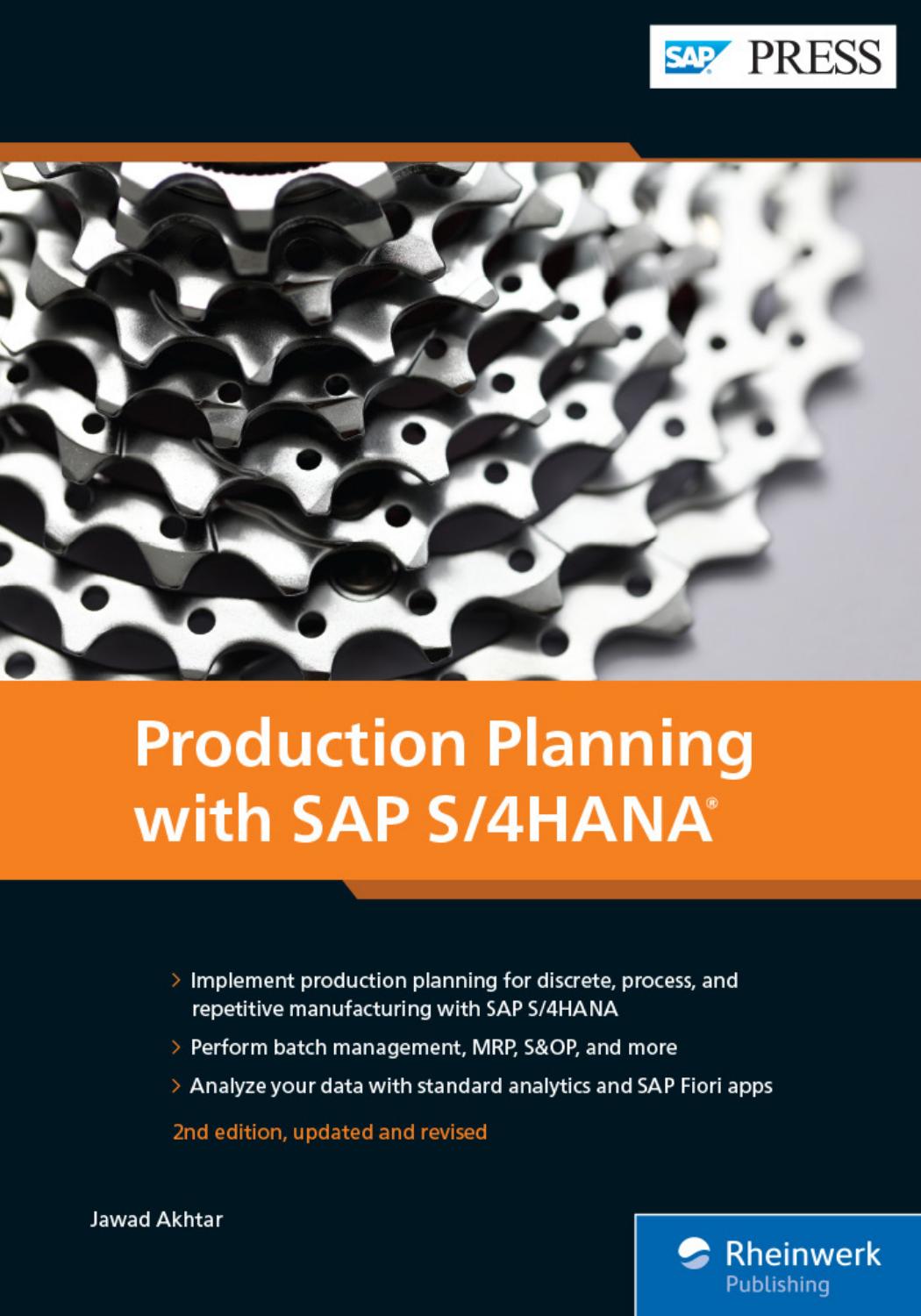 Production Planning with SAP S/4HANA (Second Edition) (SAP PRESS) by Jawad Akhtar