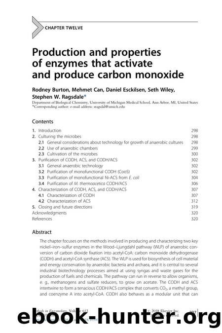 Production and properties of enzymes that activate and produce carbon monoxide by Rodney Burton & Mehmet Can & Daniel Esckilsen & Seth Wiley & Stephen W. Ragsdale