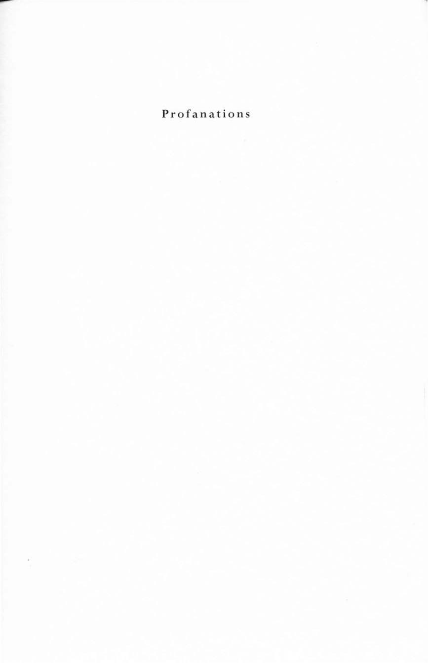 Profanations by Giorgio Agamben