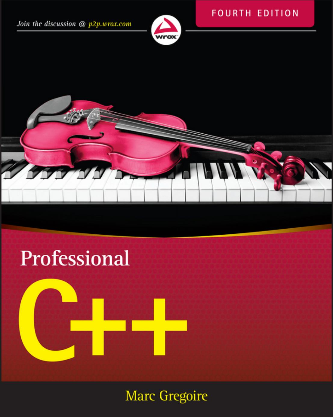 Professional C++ by Marc Gregoire