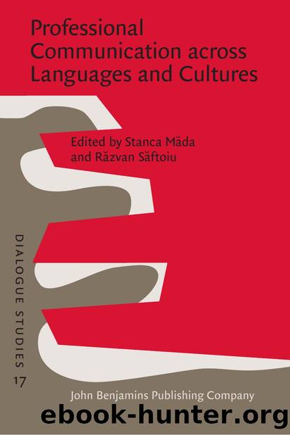 Professional Communication across Languages and Cultures by Stanca Măda; Răzvan Săftoiu