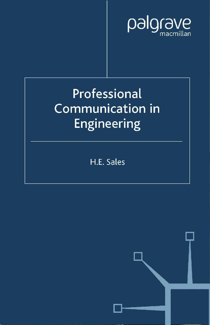 Professional Communication in Engineering by H. E. Sales (auth.)