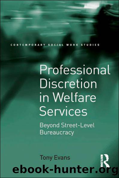 Professional Discretion in Welfare Services by Tony Evans