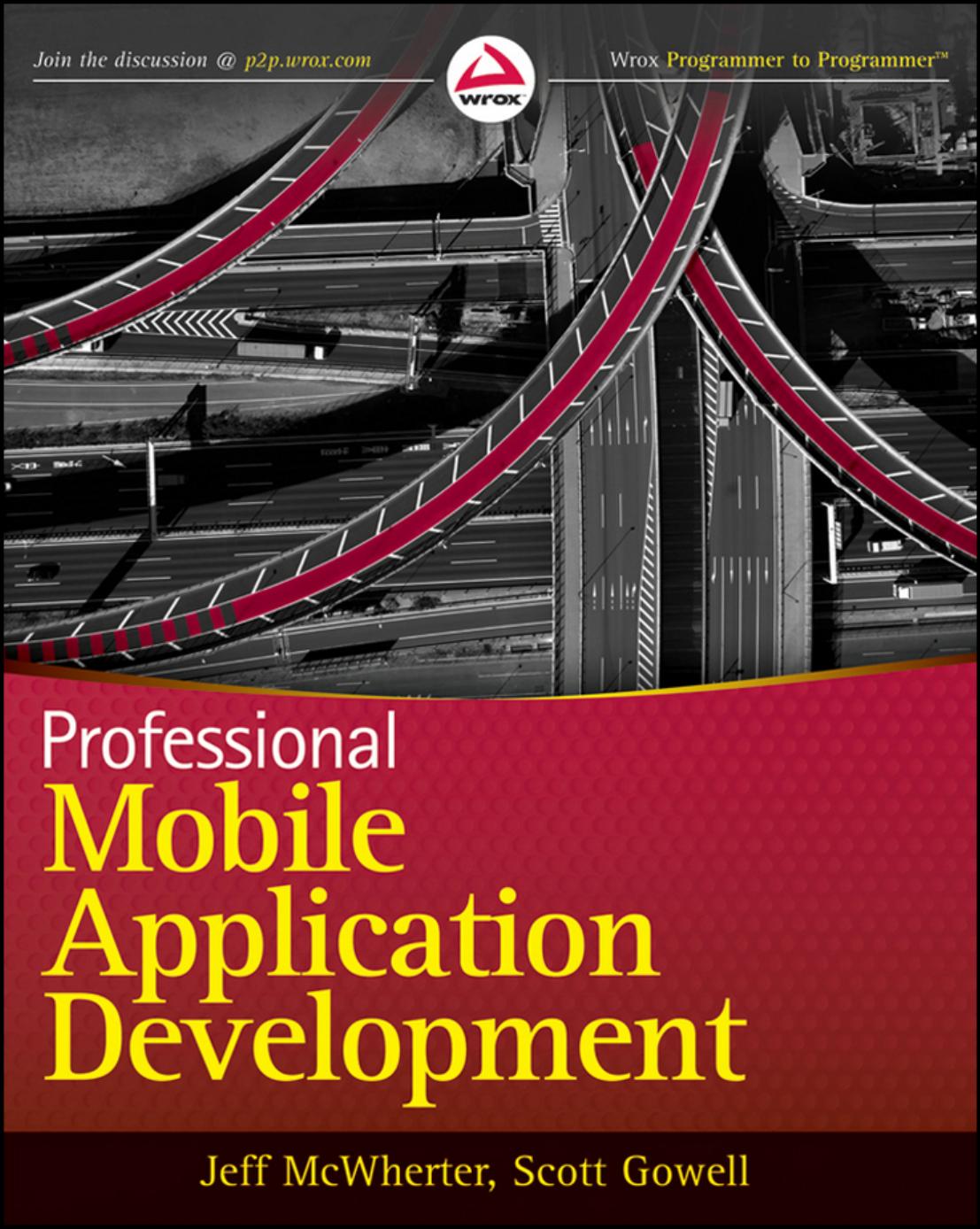 Professional Mobile Application Development by Jeff McWherter && Scott Gowell