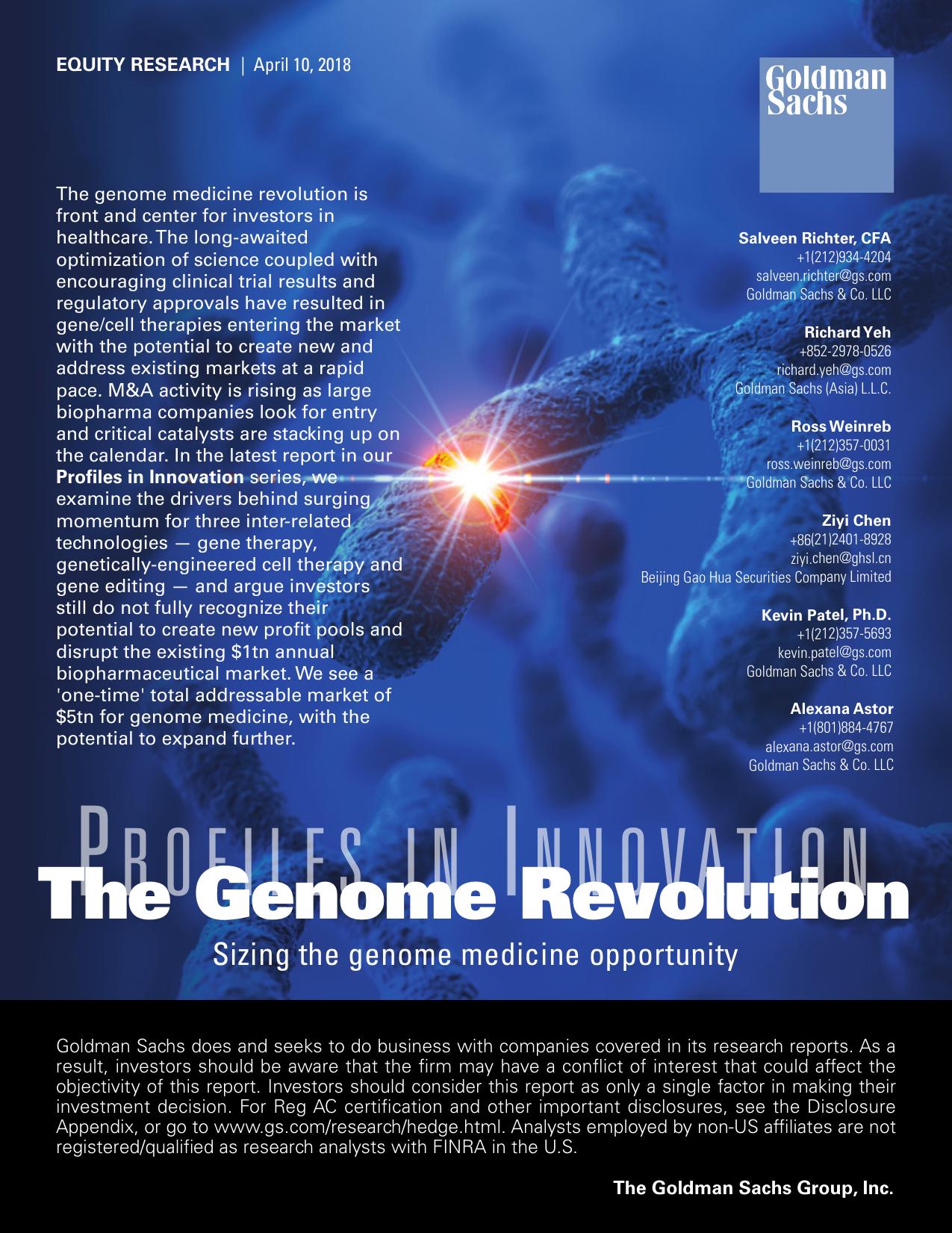 Profiles in Innovation: The Genome Revolution by Richter S. Yeh R. Weinreb R. Chen Z. Patel K. and Astor A