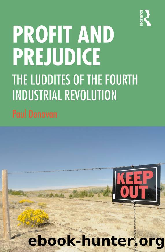 Profit and Prejudice by Paul Donovan;
