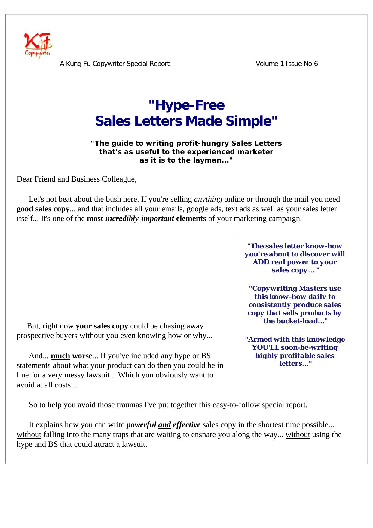 Profitable Copywriting Secrets. by Best of Kuszter's Collection