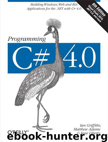 Programming C# 4.0 by Griffiths Ian Liberty Jesse Adams Matthew & Matthew Adams & Jesse Liberty