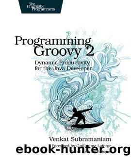 Programming Groovy 2 (for Jan S Morrison) by Venkat Subramaniam