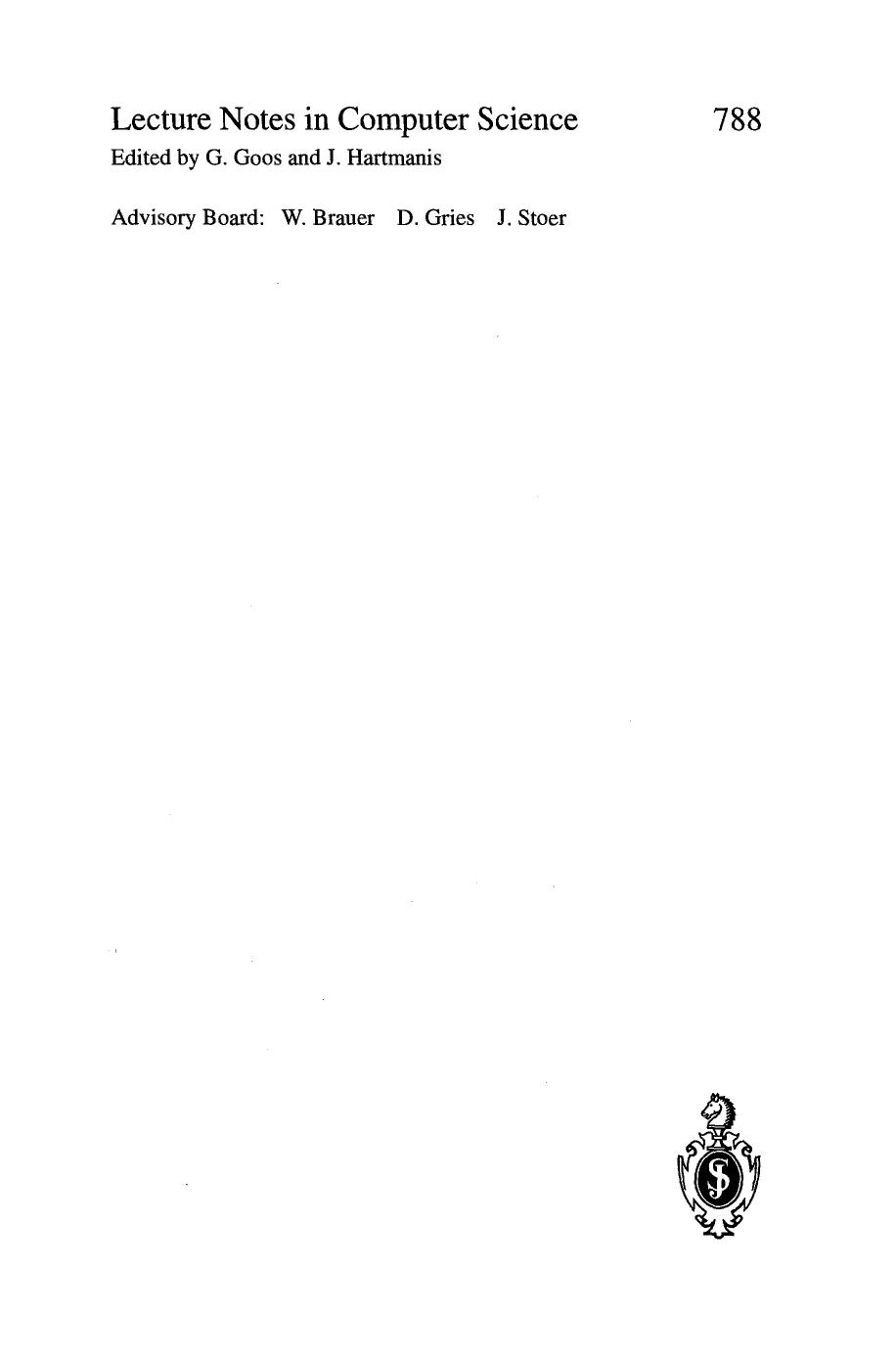 Programming Languages and Systems â ESOP '94: 5th European Symposium on Programming Edinburg, U.K., April 11â13, 1994 Proceedings by Martín Abadi Luca Cardelli (auth.) Donald Sannella (eds.)